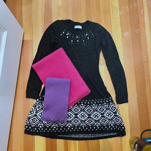 Abercrombie & Fitch Kids Patterned Sweater Dress Size 11/12